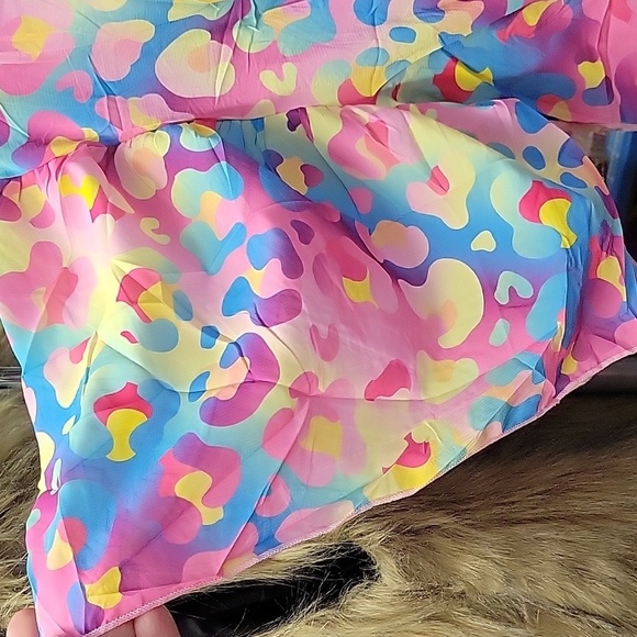 Beach Cover Up for Girls Leopard Swim Bathing Suit Coverup Size OSFM - Picture 9 of 10